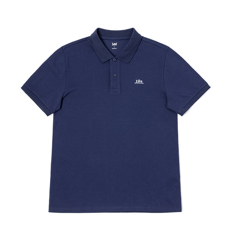 Lee Lee SS25 Polo Shirt Men's Dark Navy Blue