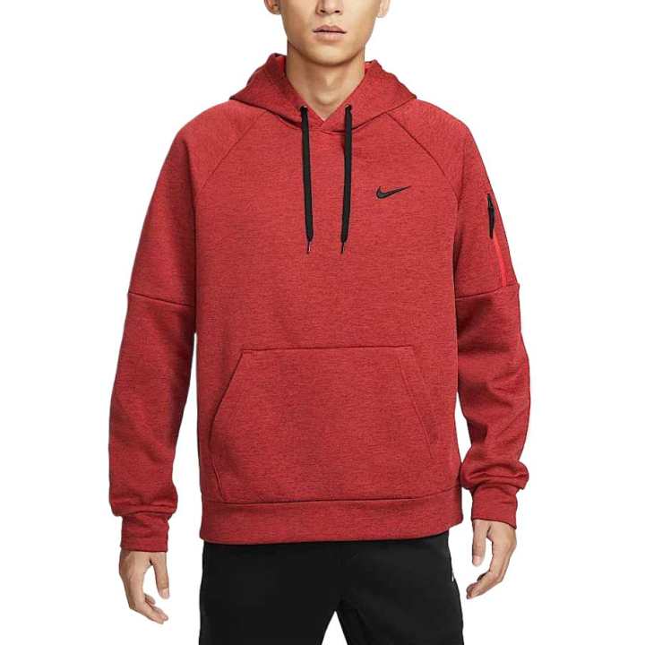 Nike Nike Therma FIT Thermal Training Pullover Fleece Lined Sweatshirt Men's Team Red/Color Adjustment/University Red/Black
