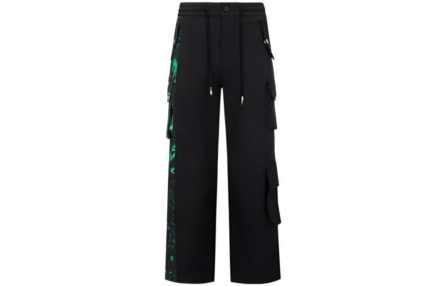 Feng Chen Wang Feng Chen Wang graphic logo track pants