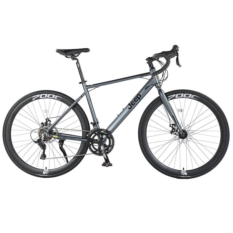 Jeep Road Bike Entry Level Bike Aluminum Alloy Disc Brake Adults Women's Road Bike Competition Commuting Adults