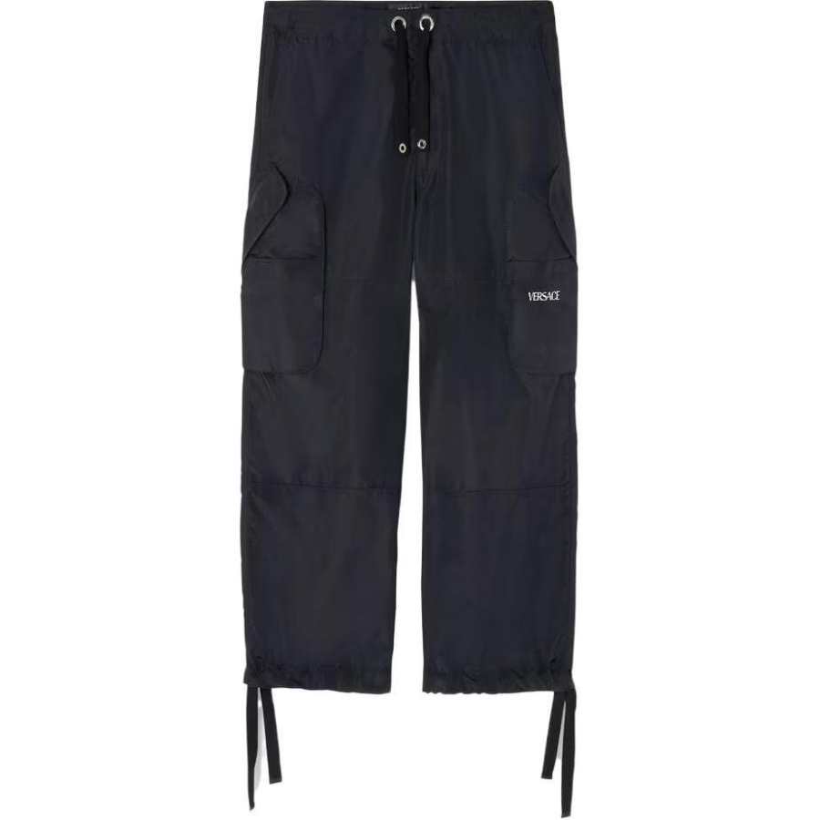 VERSACE VERSACE Logo Printed Drawstring Cargo Pant