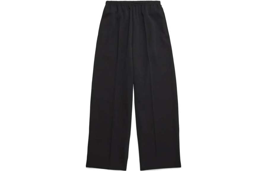 Balenciaga Elastic Waist Straight Leg Trousers