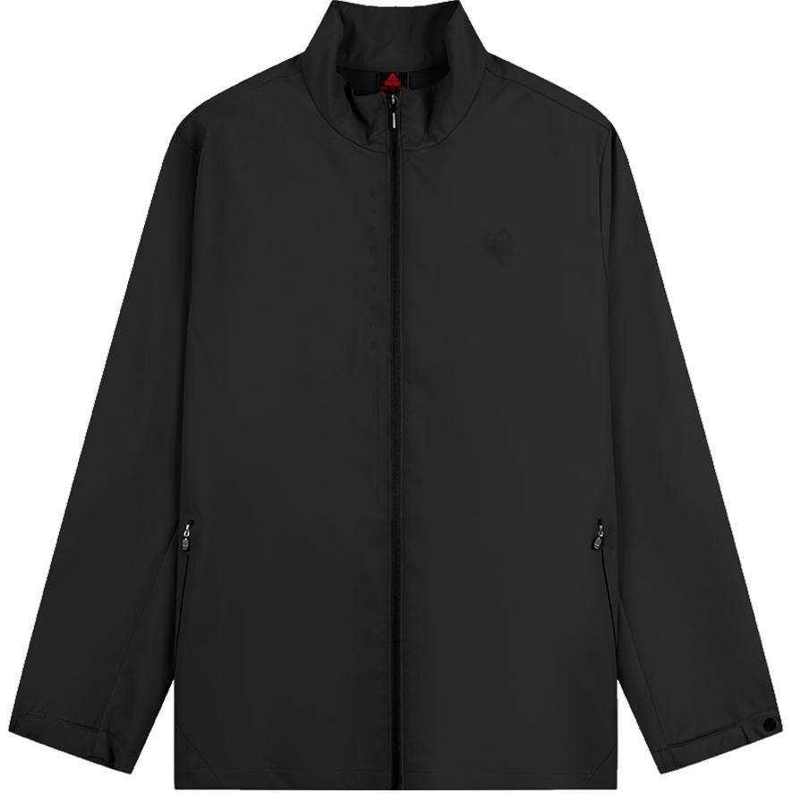 PEAK PEAK Trench Coats Men's Black Stand Collar Moderate