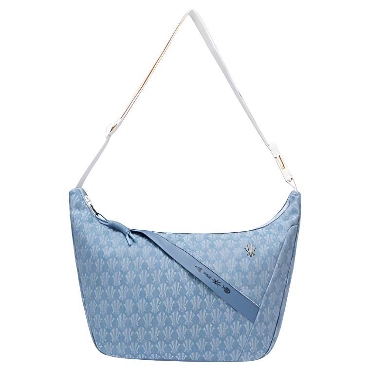 Anta Irving Collection Fabric Crossbody Bag, Shoulder Bag Unisex Denim Light Blue