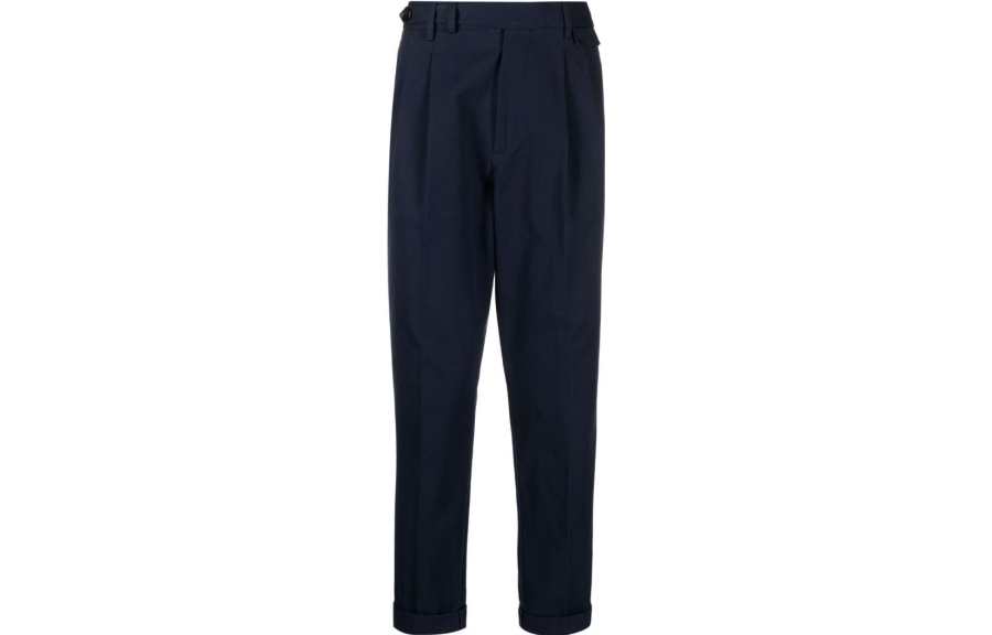 Brunello Cucinelli Pleated Cotton Tailored Trousers
