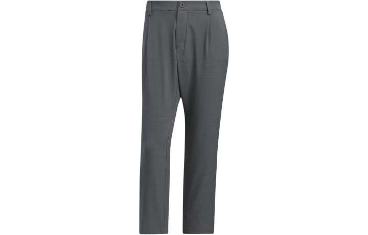 Adidas Adidas Checked Pattern Ankle Pants Woven Sweatpants Men's Dark Gray