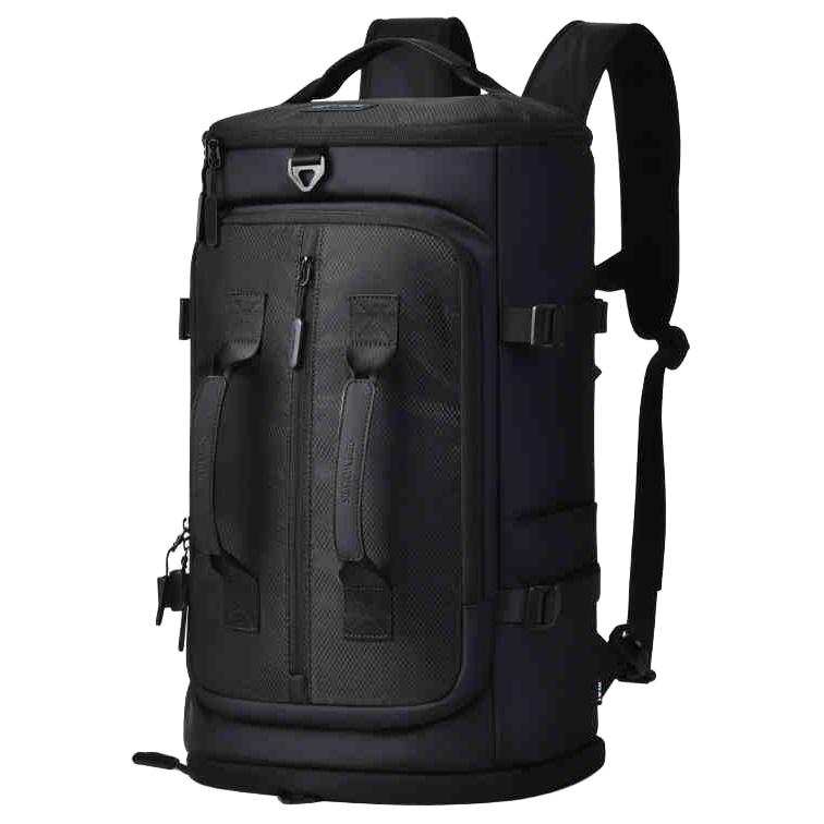 SEPTWOLVES Fabric Shoulder Bag, Crossbody Bag, Handbag Backpack Large Men's Black