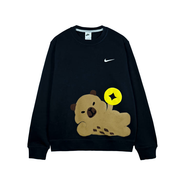 Nike Nike Sweatshirts Unisex Black Crew Neck Moderate