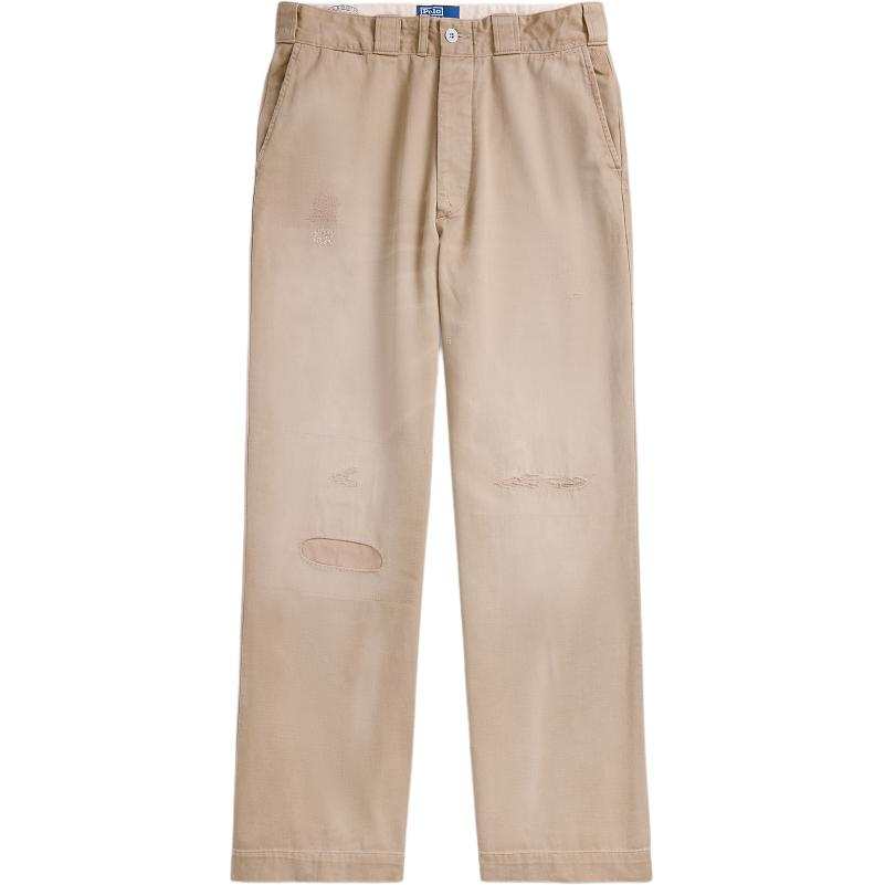 Polo Ralph Lauren distressed straight-leg trousers