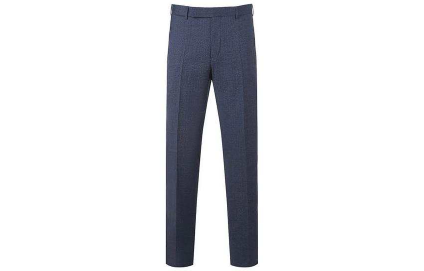 Zzegna Casual Pants Men's Blue Moderate Tapered Pants