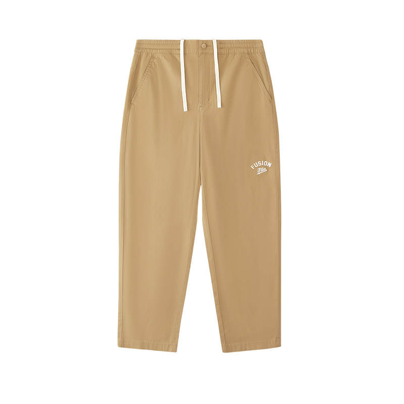 FILA FUSION Casual Pants Men's Maple Leaf Brown Moderate Straight Fit Pants