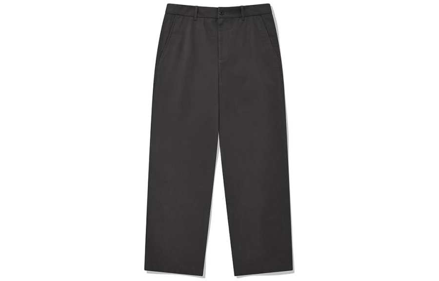 COVERNAT Casual Pants Unisex Dark Gray Moderate Straight Fit Pants
