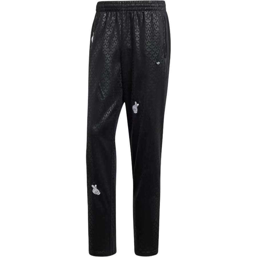 Adidas Originals x MILAOSHU,LIANMINGKUAN Mickey Mouse Knitted Sweatpants Men's Black