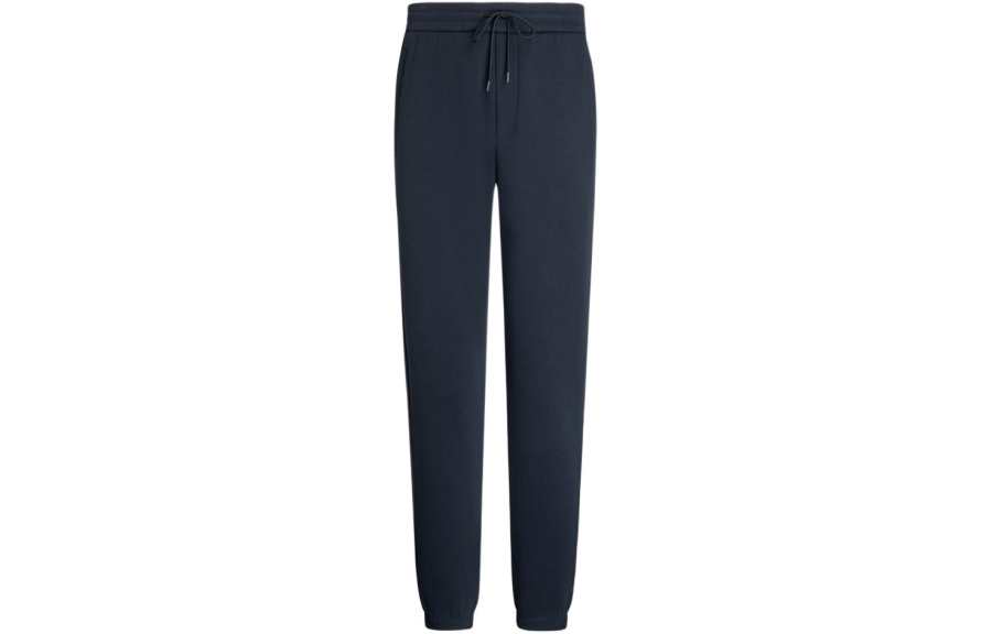 EMPORIO ARMANI SS24 Knitted Sweatpants Men's Navy Blue