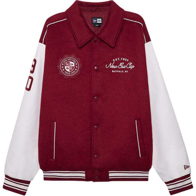 New Era FW24 Puffer Jacket Unisex Red