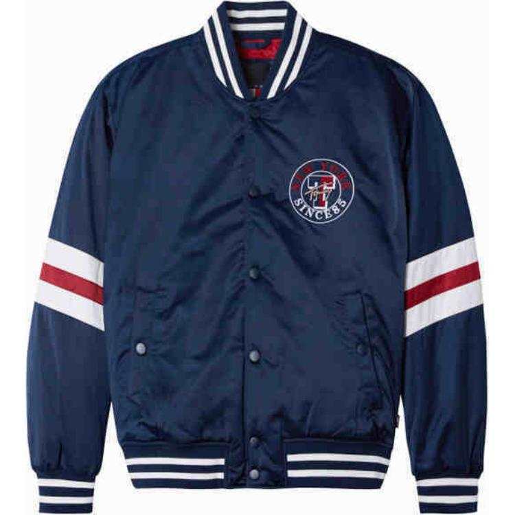 Tommy Hilfiger Baseball Jacket Men's Dark Blue