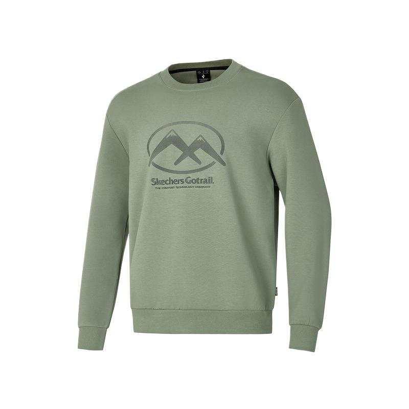 Skechers Wilderness Outdoor Collection GO TRAIL Sweatshirt Unisex Agave Green