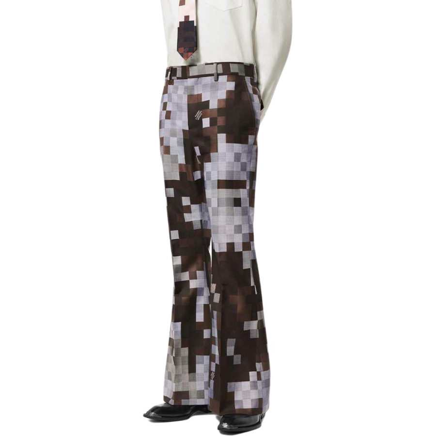 LOUIS VUITTON LOUIS VUITTON Silk And Wool-Blend Tailored Flared Pants