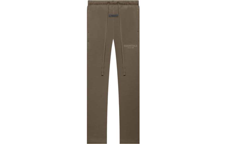 Fear Of God Essentials Fleece Lined FW22 Relaxed Sweatpant Wood Solid Color Lace Up American Casual Pants Unisex