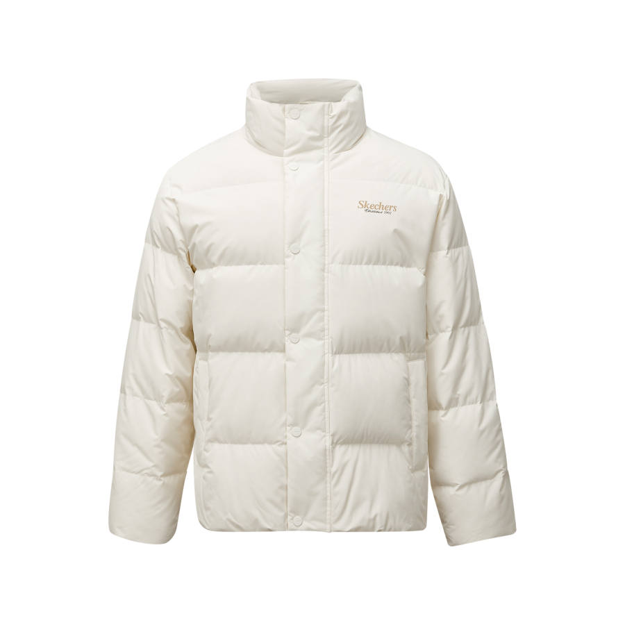 Skechers Sports League Collection Down Jacket Unisex Marshmallow White