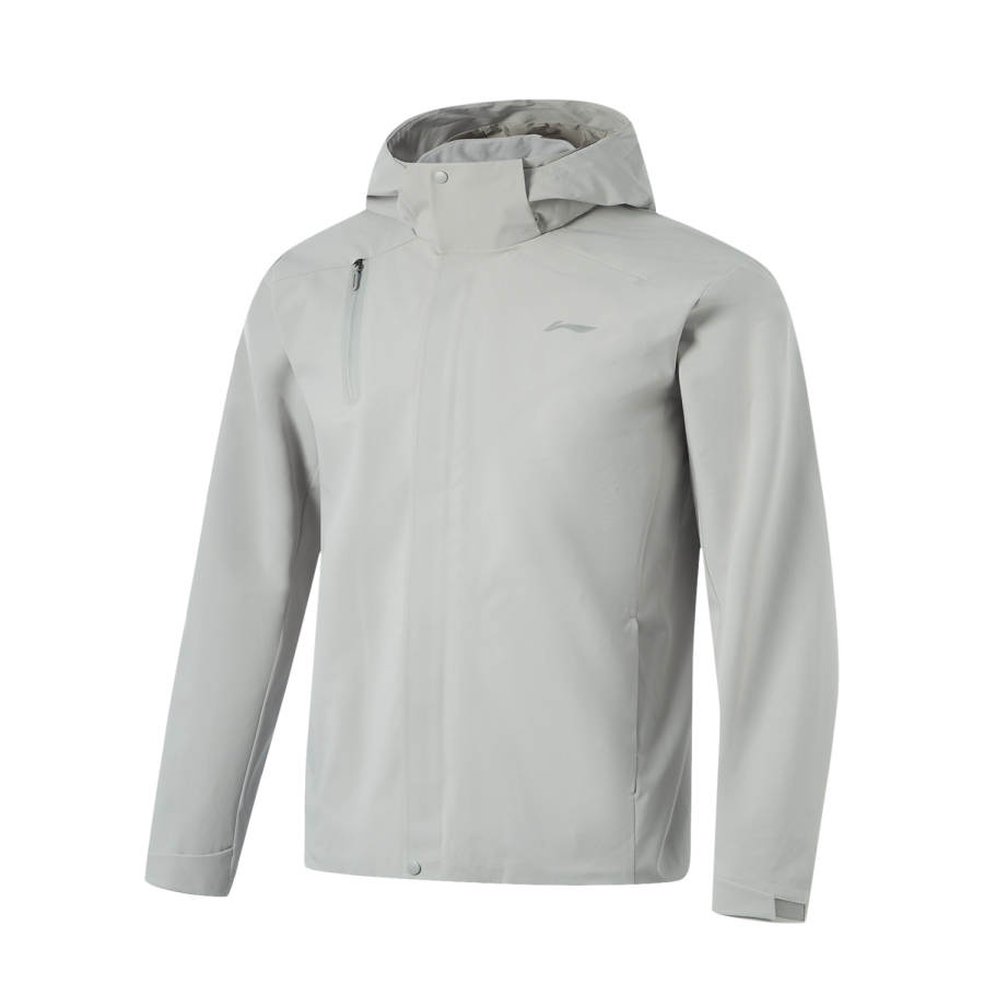 Li-Ning Li Ning Jackets & Coats Men's Lunar Surface Gray/Obsidian Gray