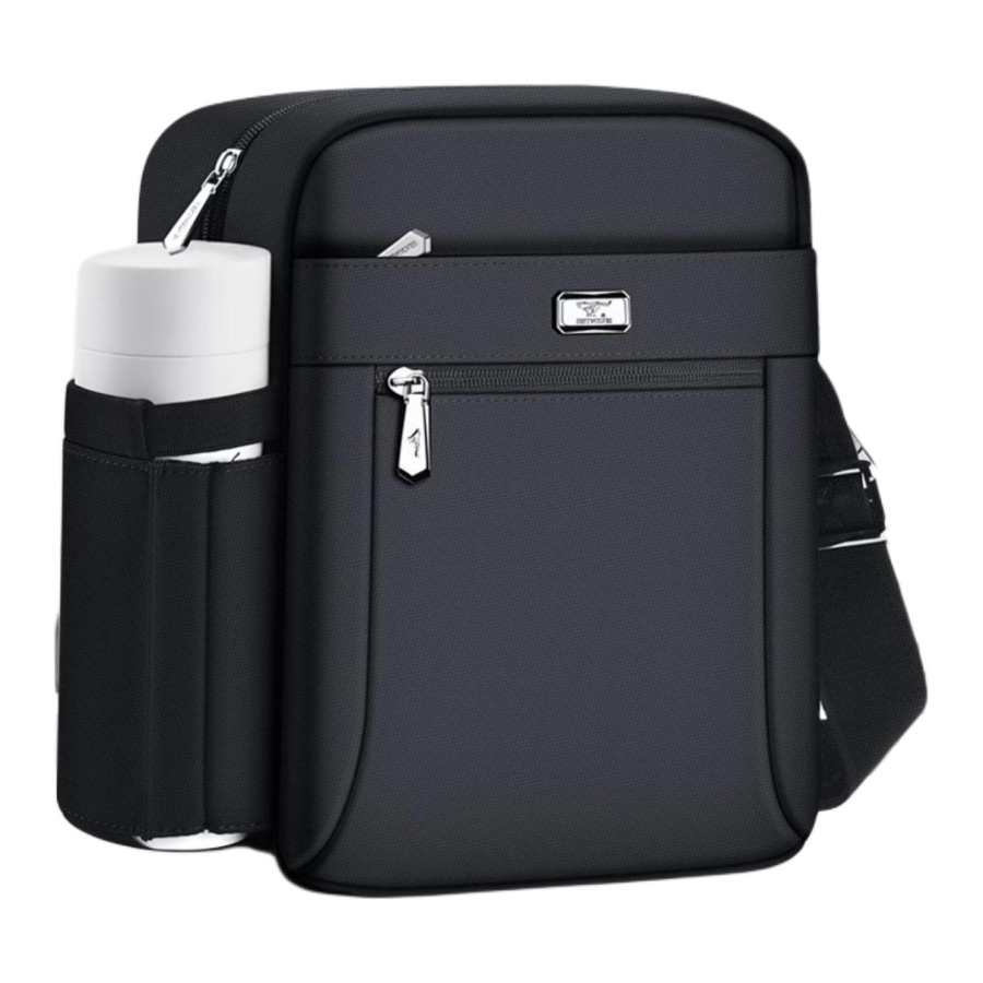 SEPTWOLVES SEPTWOLVES Oxford Shoulder Bag Large Men's Black