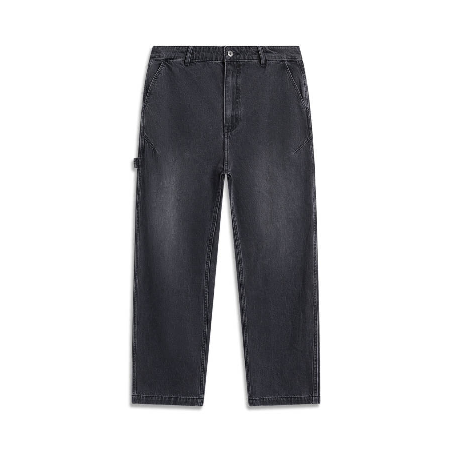 Li-Ning Li Ning Sports Life Collection Jeans Men's Washed Black Cow