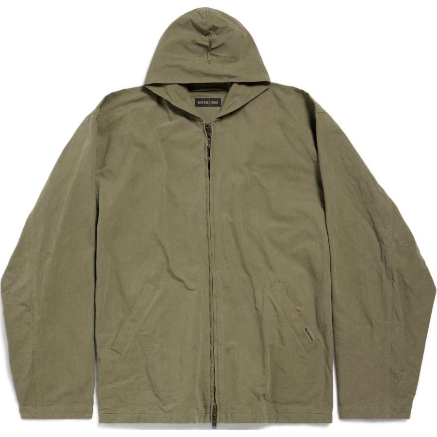 Balenciaga Zip Up Hooded Jacket