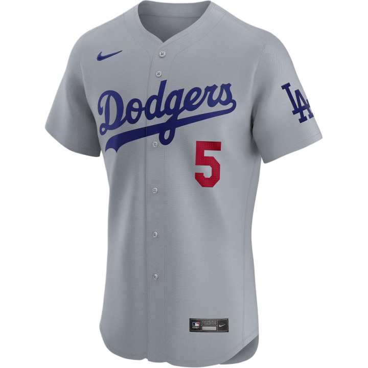 Nike Nike Dri FIT ADVLos Angeles Dodgers Freddie Freeman Baseball Jacket Men's Gray