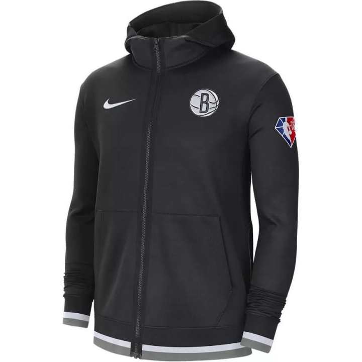 Nike Nike Nba Brooklyn Nets Showtime Dri Fit Full Zip Hoodie