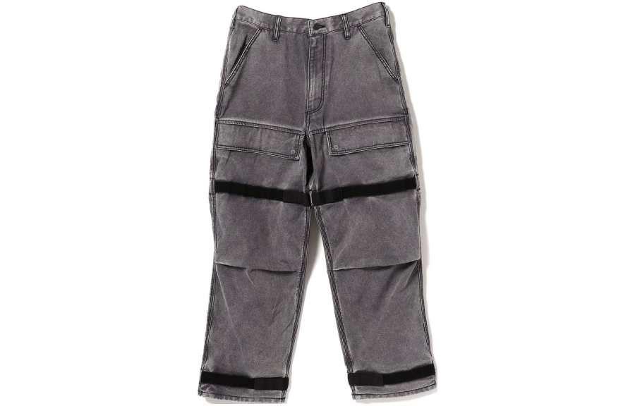 Beams Casual Pants Men's Black Moderate Cargo Pants