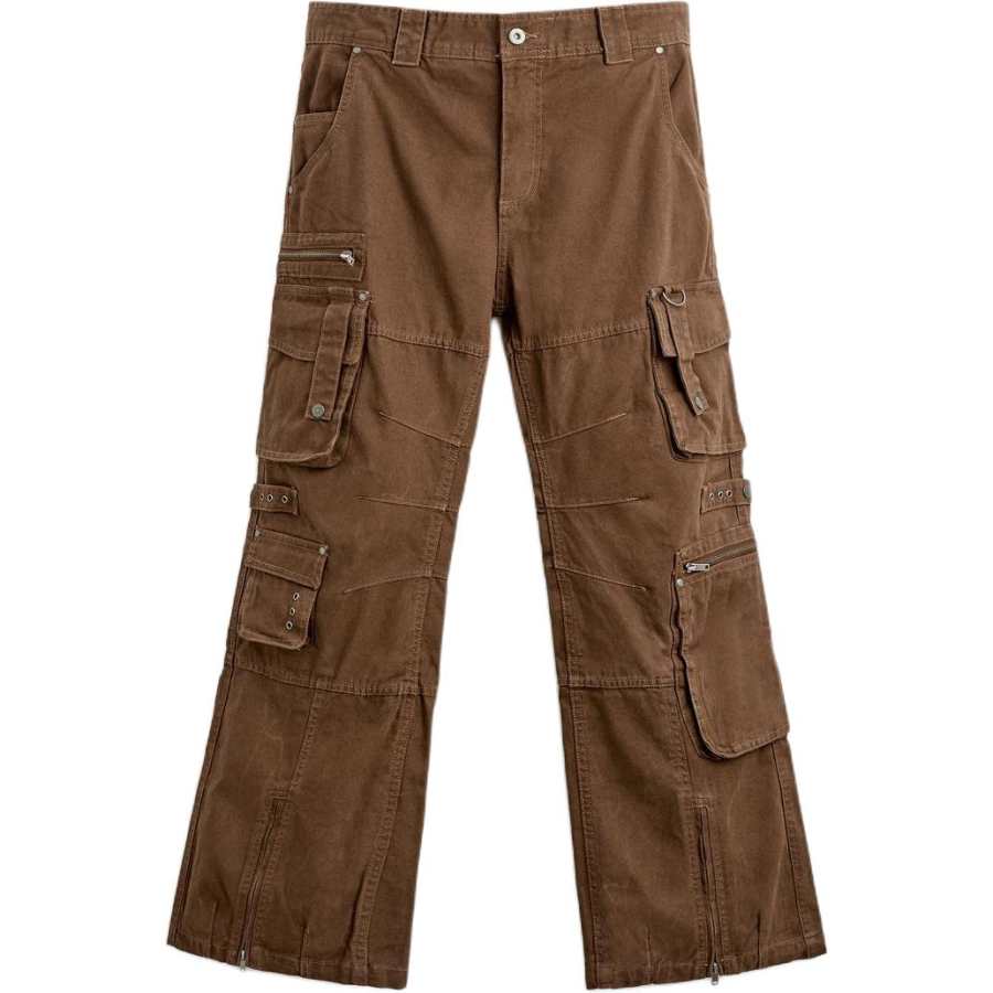 ZARA ZARA Cargo Pants Men's Brown Moderate