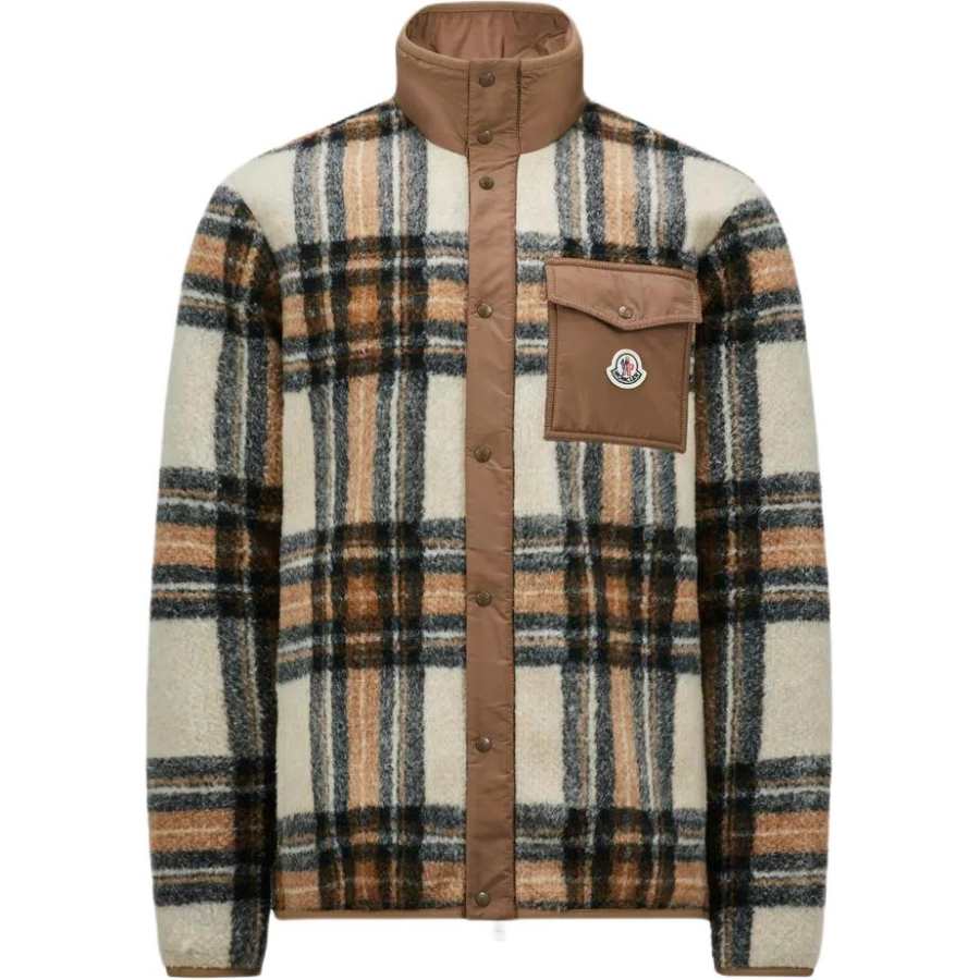 Moncler Moncler Checkered Logo Patch Jacket