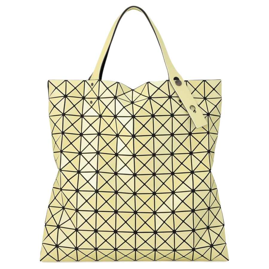 ISSEY MIYAKE Prism PVC Resin Tote Bag, Shopping Bag, Shoulder Bag, Handbag Unisex Yellow