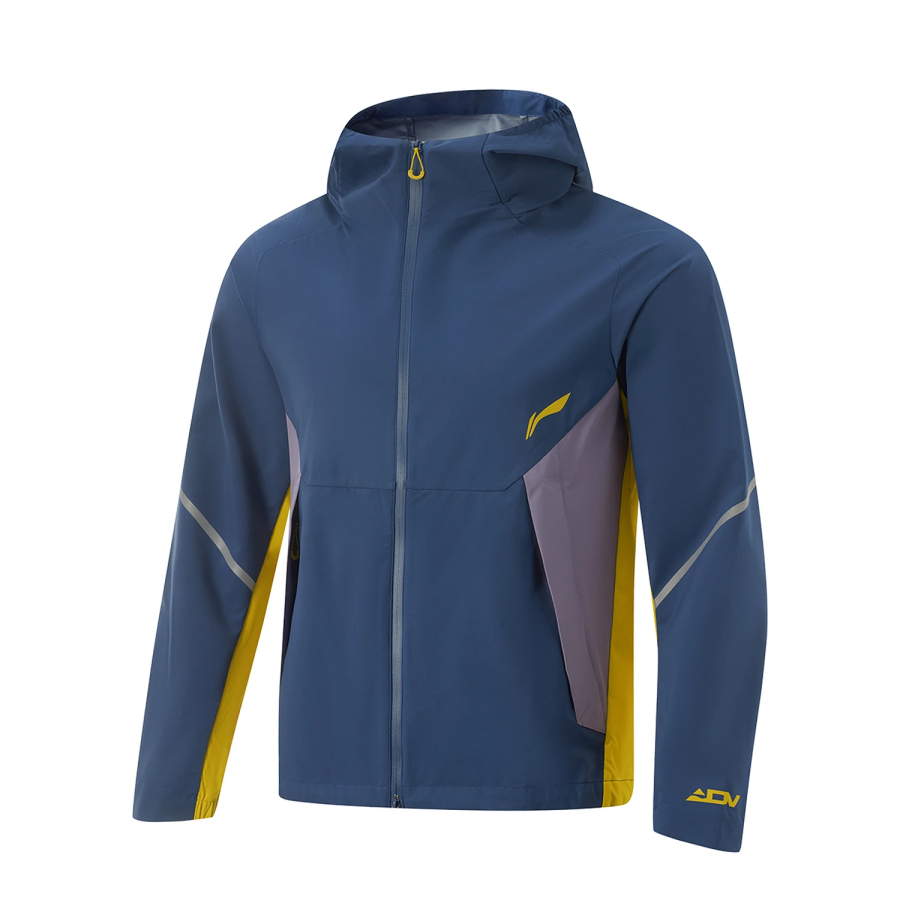 Li-Ning Li Ning Running Collection Trench Coat Men's Dark Navy Blue/Crow Gray Purple/Palm Gold