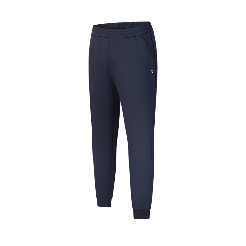 FILA Knitted Sweatpants Men's RD Royal Blue Moderate Cuffed Pants