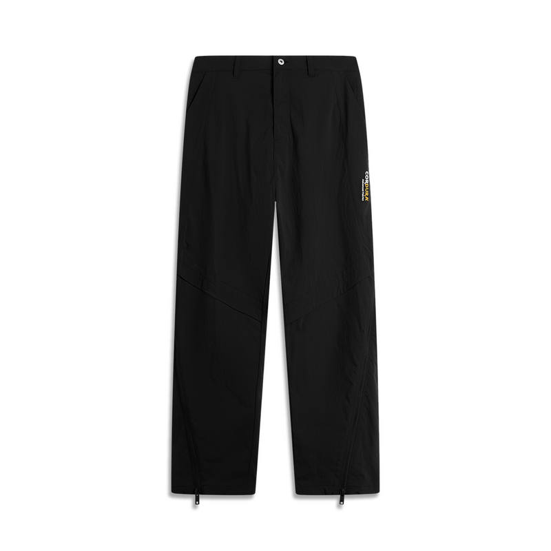 Li-Ning Li Ning CF Tracing Solid Color Straight Fit Loose Fit Casual Life Knitted Sweatpants Men's Black