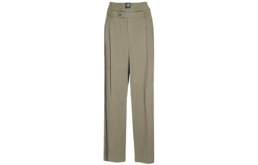 MSGM MSGM Casual Pants Men's Olive Green