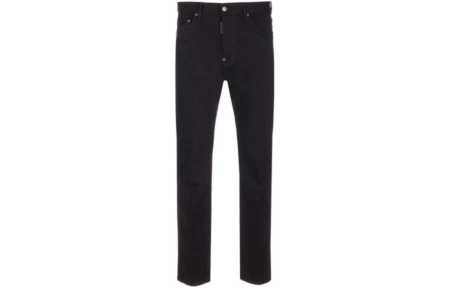 DSQUARED 2 DSQUARED 2 Jeans Men's Black Moderate Straight Fit Pants