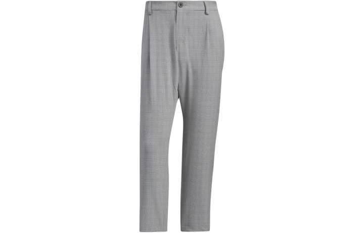 Adidas Adidas Checked Pattern Ankle Pants Woven Sweatpants Men's Black White