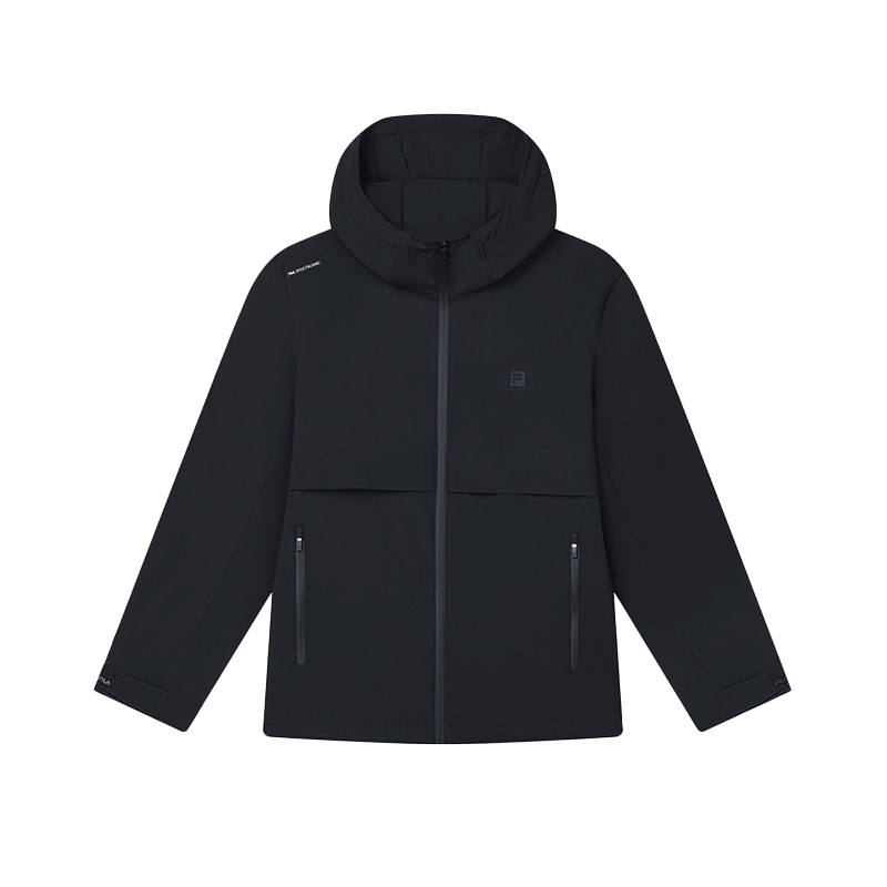 FILA Jackets Men's Jet Black Hooded Moderate Other