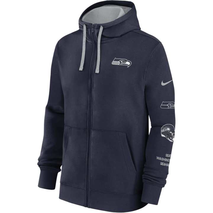 Nike Nike Seattle Seahawks Club Men's Nike Nfl Full Zip Hoodie