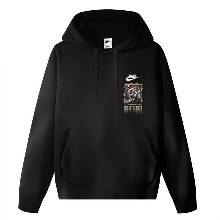 Nike Nike Sportswear Club Fleece Lined Faux Linen Guardian Dragon Spirit Fleece Lined Hooded Long Sleeved Sweatshirt Unisex