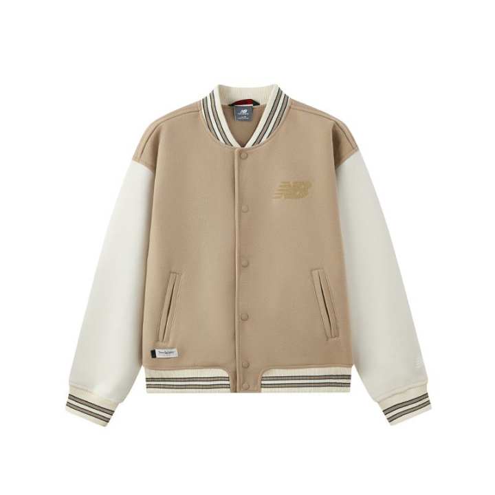 New Balance New Balance Baseball Jacket Men's Dark Khaki