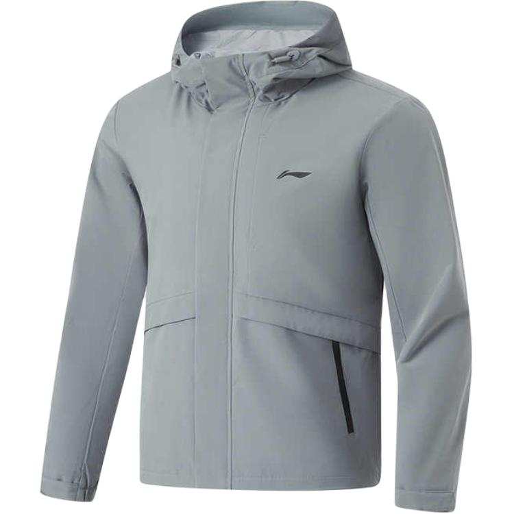 Li-Ning Li Ning Fitness Series Trench Coat Men's Rubble Gray