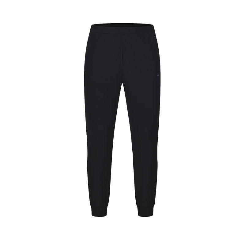 FILA Knitted Sweatpants Men's Pitch Black Moderate Cuffed Pants