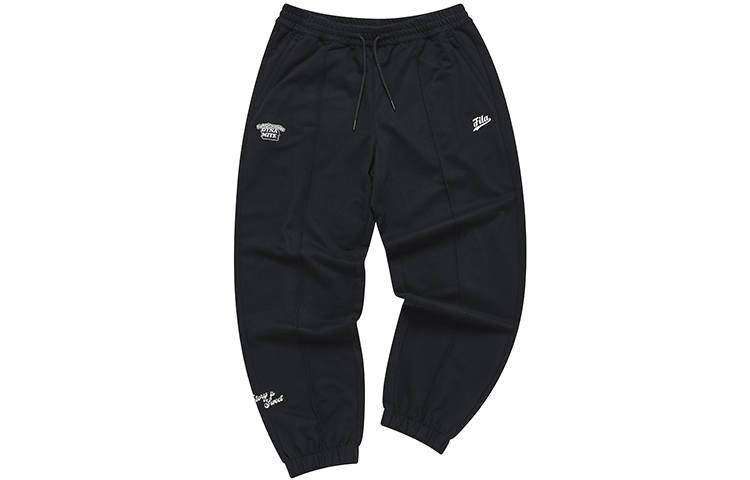 FILA FUSION Casual Pants Men's Black Moderate Cuffed Pants