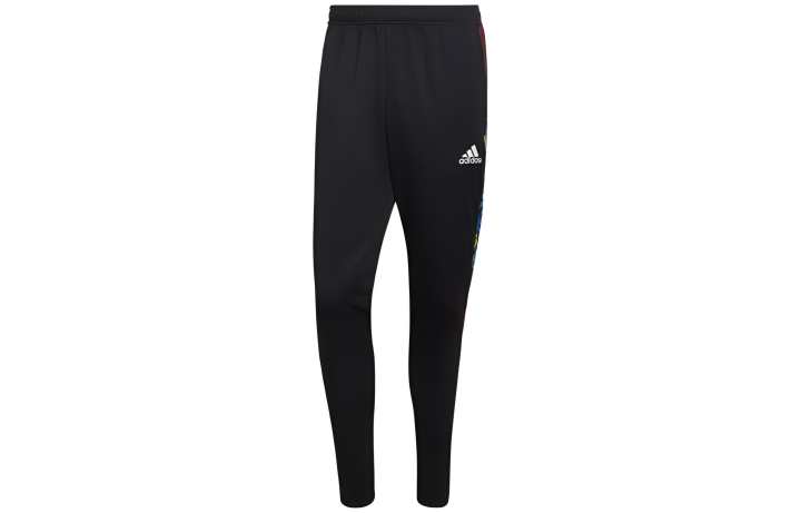 Adidas Adidas Casual Pants Men's Black Moderate Straight Fit Pants