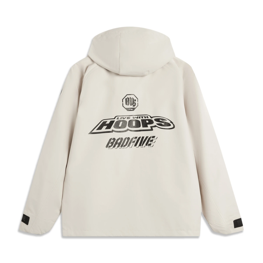 Li-Ning Li Ning Basketball Collection Trench Coat Men's Rock White Gray