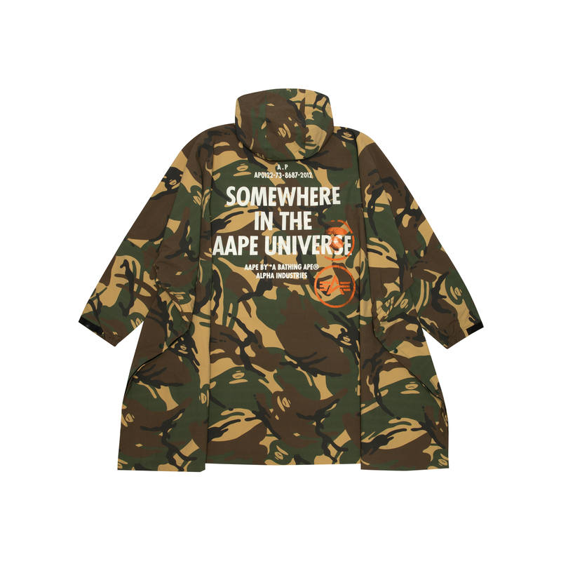 Aape x ALPHA INDUSTRIES SS25 Trench Coat Men's Green GRR